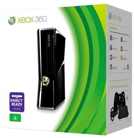 Xbox 360S (Slim) Console, 4GB, Boxed
